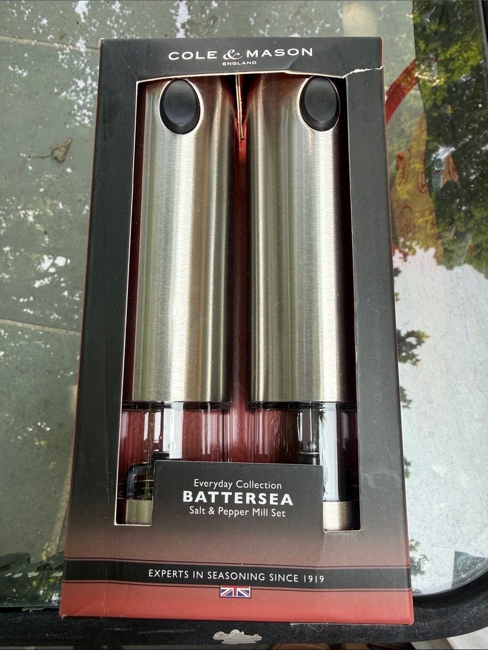 Cole & Mason Battersea Stainless Steel Salt & Pepper Mill Set - Silver